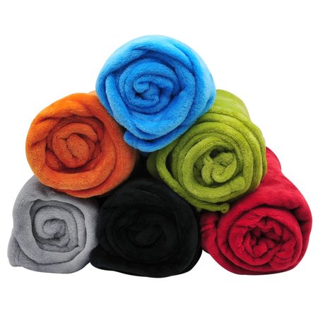 BLACKCANYON OUTFITTERS Plush Rolled Throw 50in X 60in Assorted BCO18009